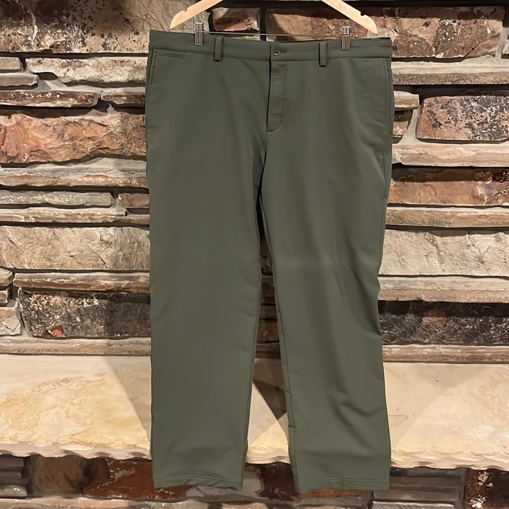 Nike Golf Army Green Flat Front Pants